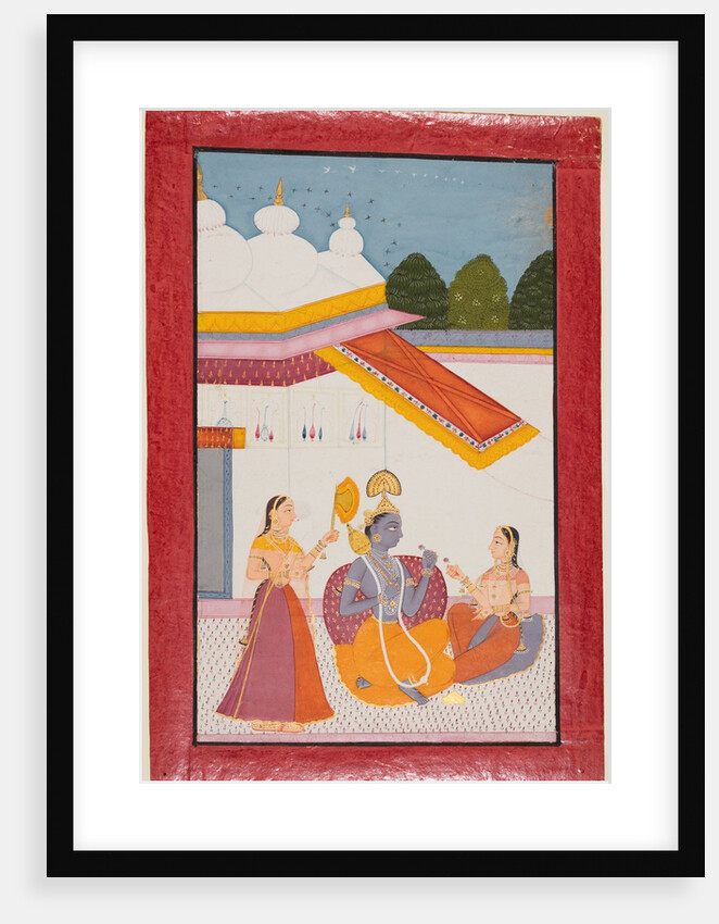 Krishna under a canopy, c. 1680 by Unknown