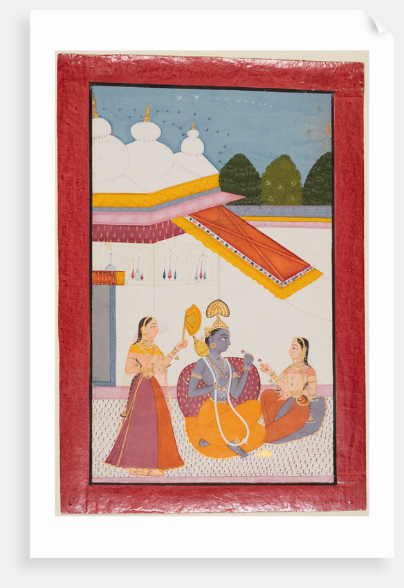 Krishna under a canopy, c. 1680 by Unknown