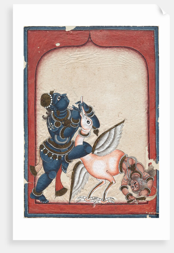 Krishna Vanquishing Vakasura, late 1700s by Unknown