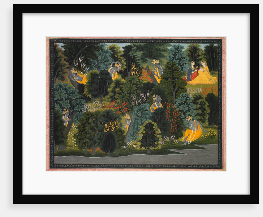 Krishna's Longing for Radha, from the Gita Govinda of Jayadeva, c. 1820-1825 by Unknown
