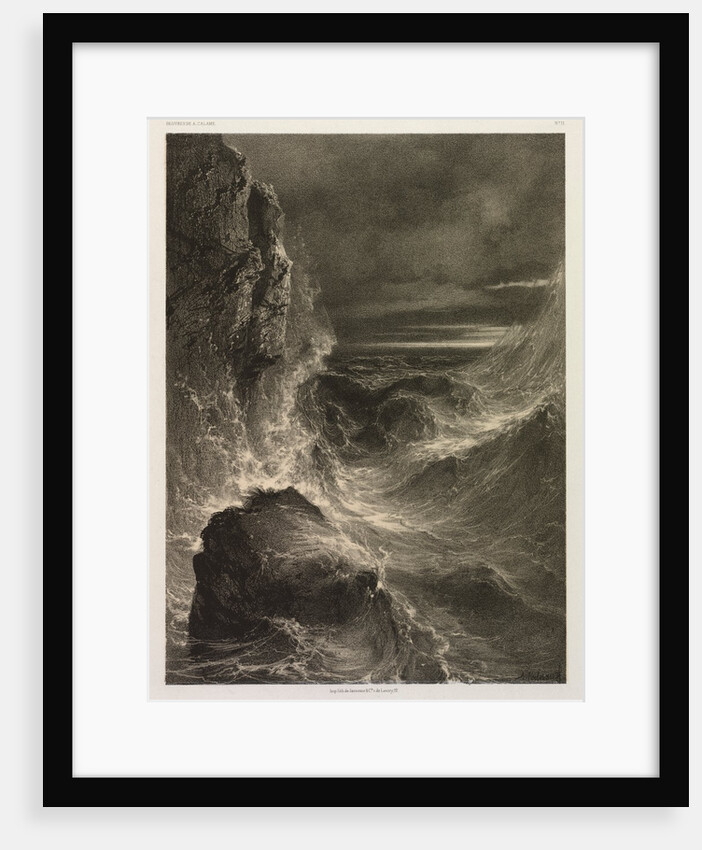 La Mer, 1851 by Alexandre Calame