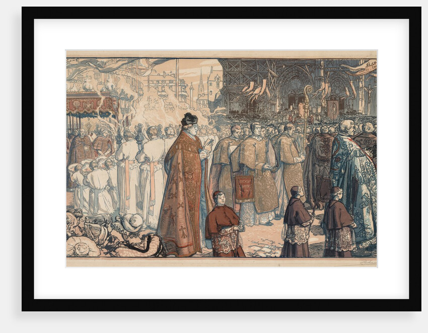 La Procession de la Fête-Dieu à Nantes, 1901 by Auguste Louis Lepère