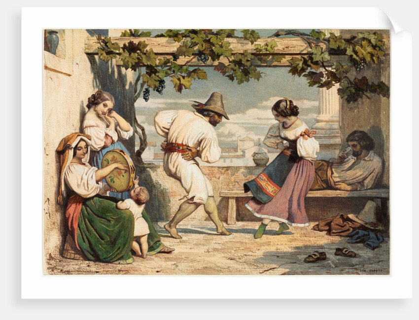 La Saltarelle, 1800s by Dominque Louis Papety