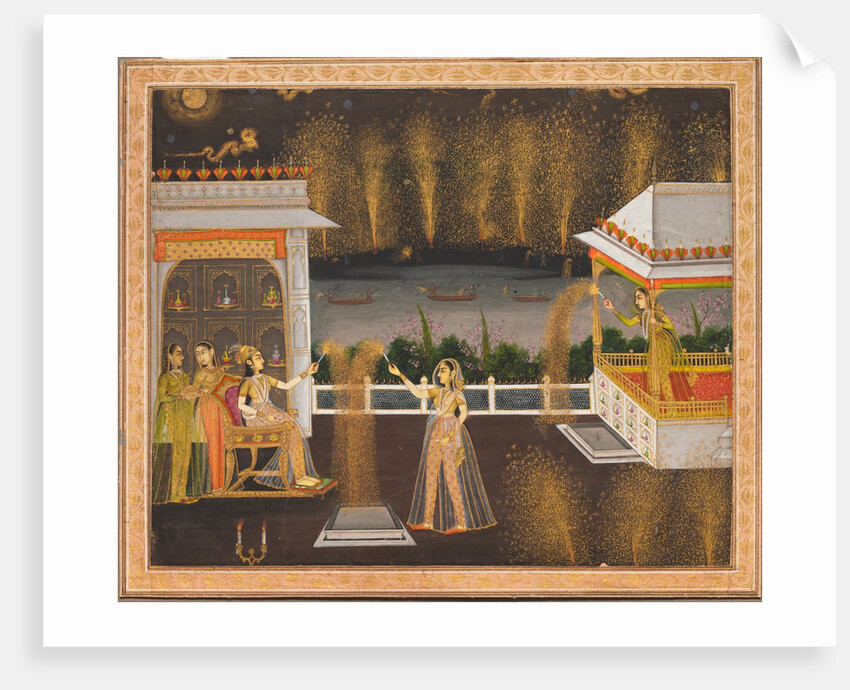 Ladies Celebrating Diwali, c. 1760 by Unknown