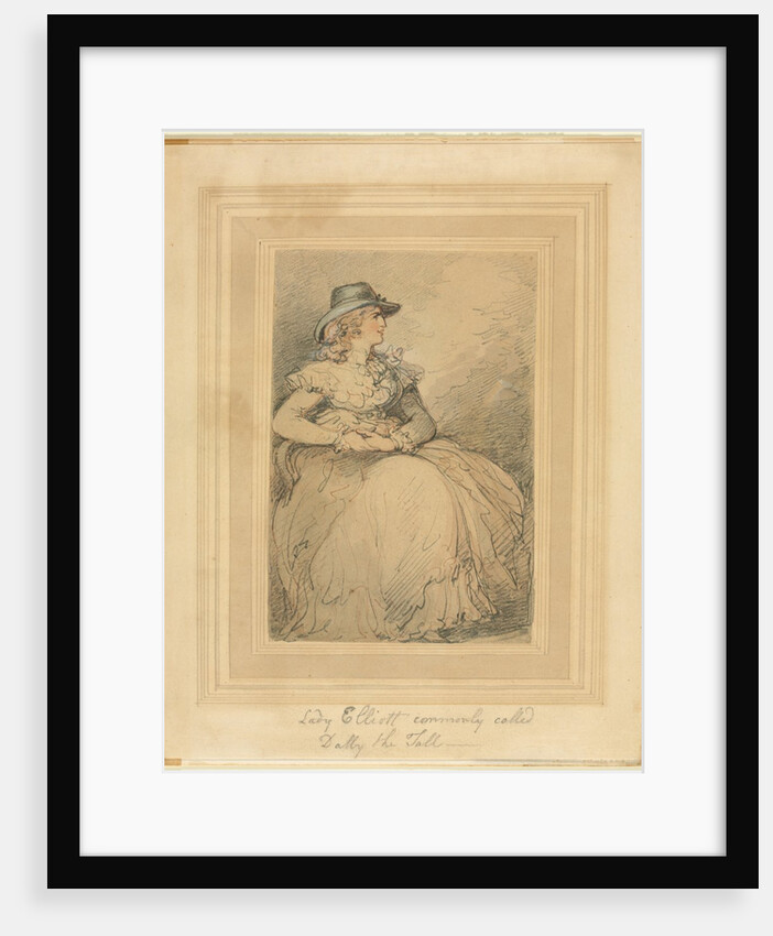 Lady Elliott, Commonly Called Dolly The Tall, 1775/1827 by Thomas Rowlandson