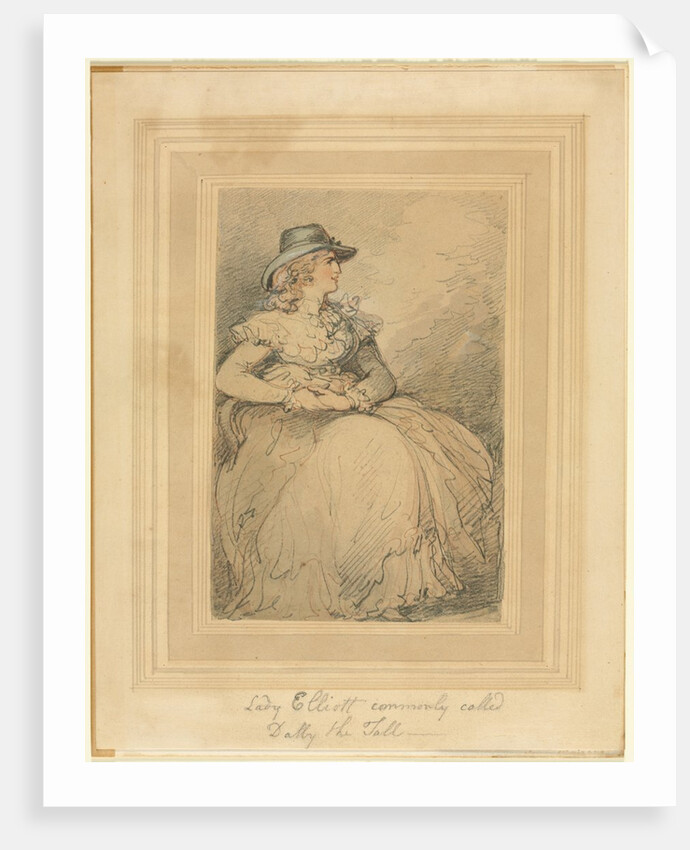 Lady Elliott, Commonly Called Dolly The Tall, 1775/1827 by Thomas Rowlandson