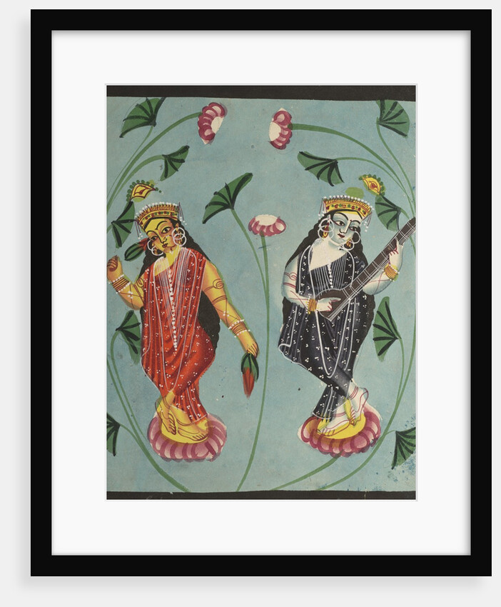Lakshmi and Sarasvati, 1800s by Unknown