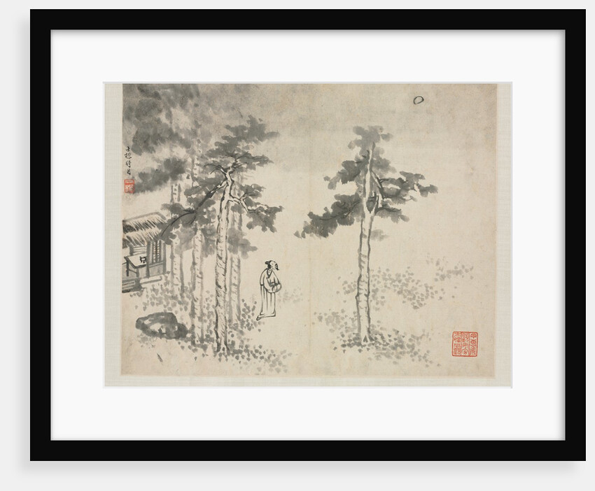 Landscape Album in Various Styles: Shibiao Waiting for the Moon, 1684 by Zha Shibiao