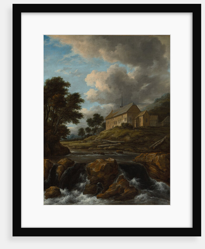 Landscape with a Church by a Torrent, c. 1670 by Jacob van Ruisdael