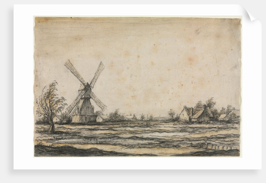 Landscape with a Windmill near a Farmstead, 1642-1644 by Aelbert Cuyp