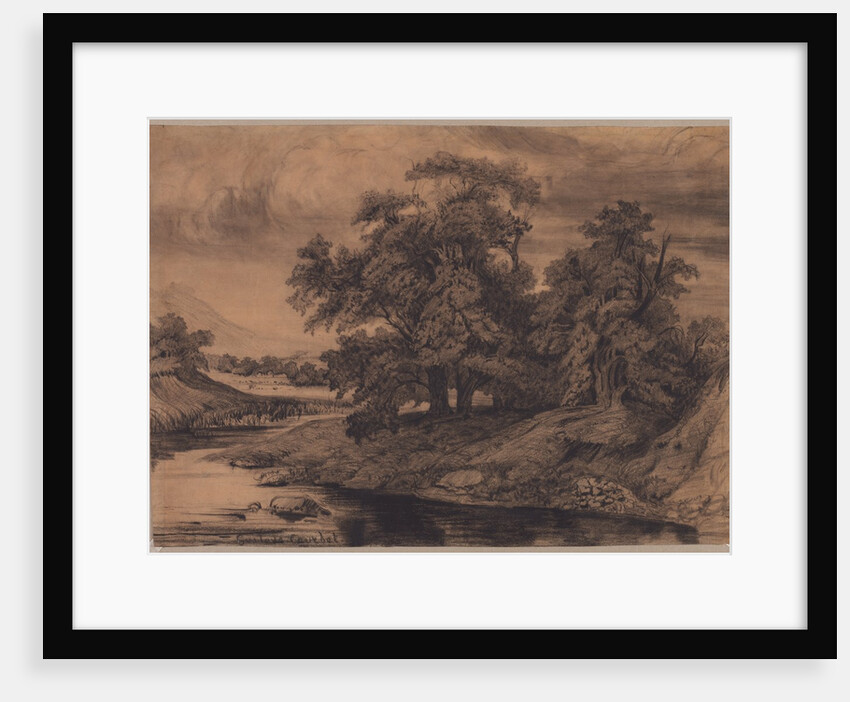 Landscape with Large Trees, late 1860s/early 1870s by Gustave Courbet