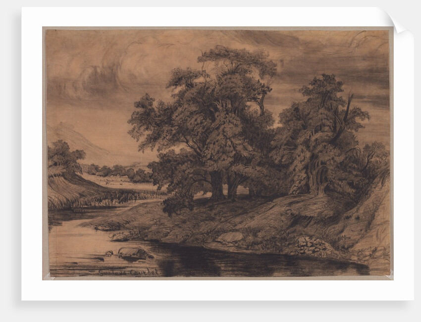 Landscape with Large Trees, late 1860s/early 1870s by Gustave Courbet