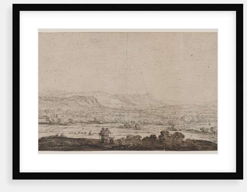Landscape with the Village of Schenkenschanz, Gelderland, 1600s by Herman Saftleven