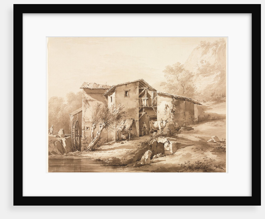 Landscape with Watermill, c, 1790 by Jean Jacques de Boissieu