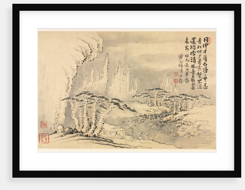 Landscapes in Various Styles after Old Masters, 1690 by Mei Qing