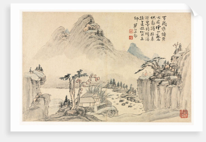 Landscapes in Various Styles after Old Masters, 1690 by Mei Qing