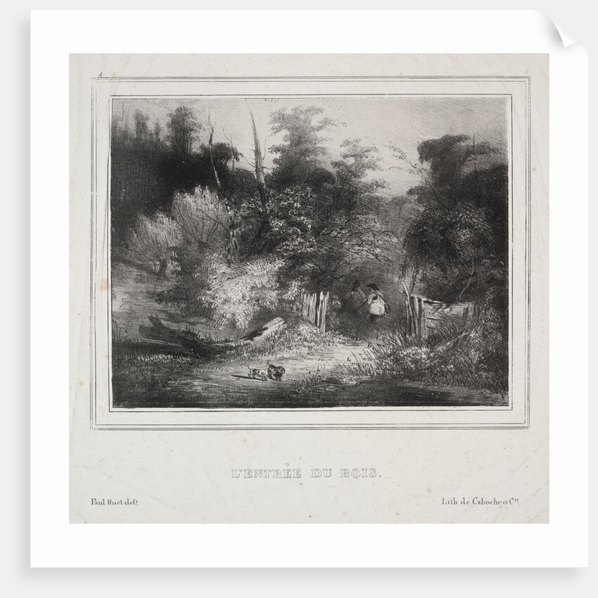 Landscapes: The Entrance of a Forest, 1829 by Paul Hüet