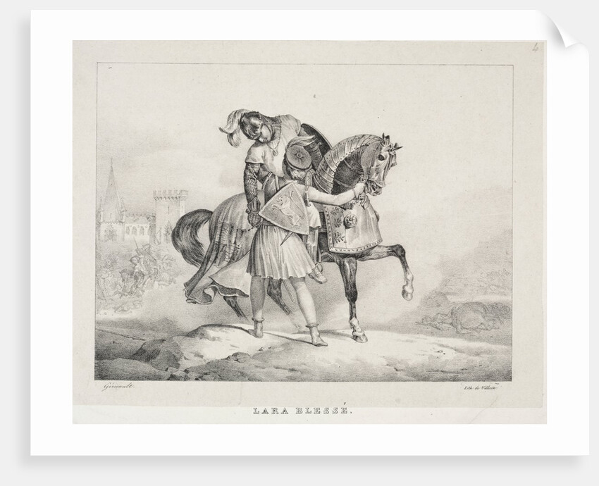 Lara blessé by Théodore Géricault