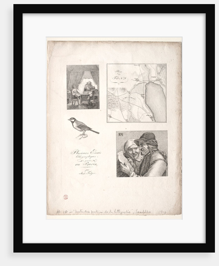 Lart de la litographie:Four Subjects after Falger by Alois Senefelder