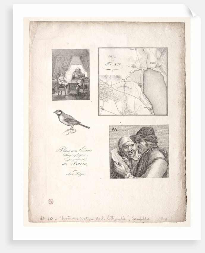 Lart de la litographie:Four Subjects after Falger by Alois Senefelder