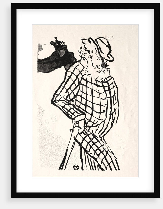 Le Café-concert: Chanteur Americain, 1893 by Henri de Toulouse-Lautrec