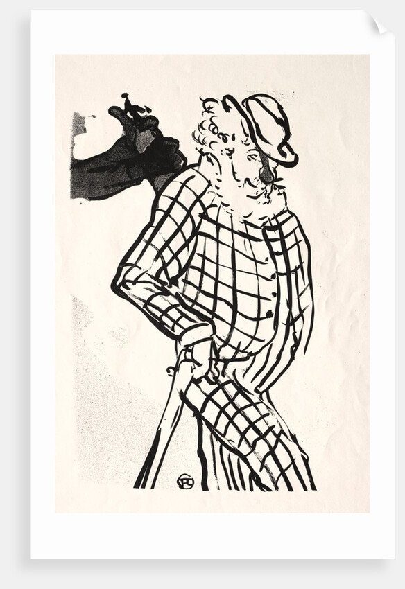 Le Café-concert: Chanteur Americain, 1893 by Henri de Toulouse-Lautrec