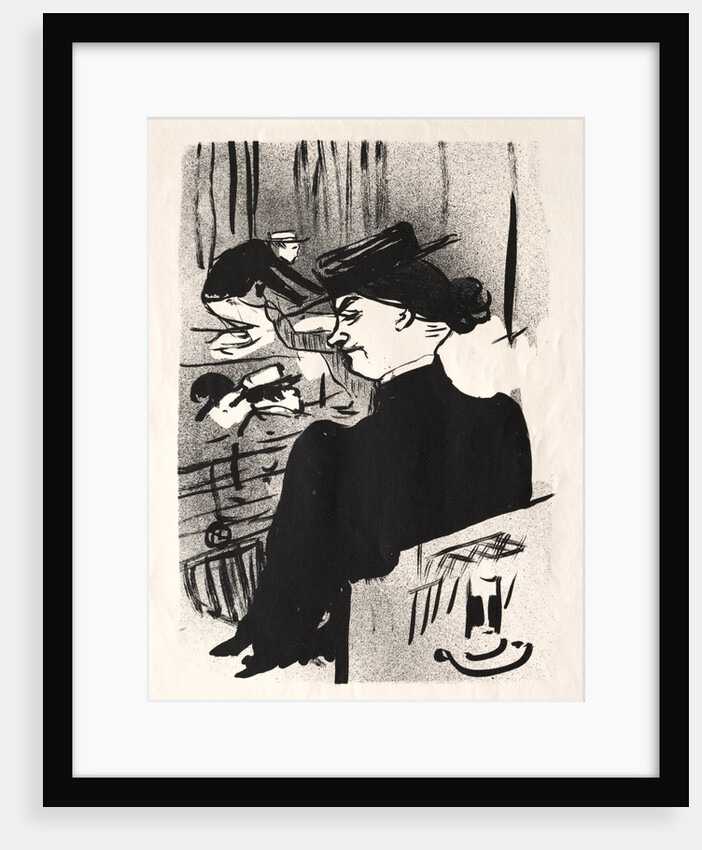 Le Café-concert: Une Spectatrice, 1893 by Henri de Toulouse-Lautrec