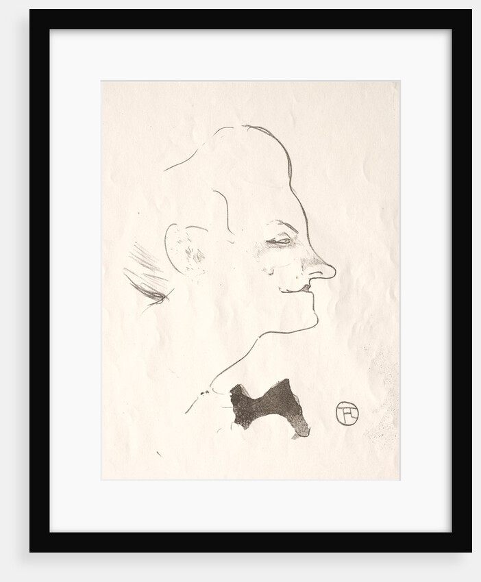 Le Café-concert: Yvette Guilbert, 1893 by Henri de Toulouse-Lautrec