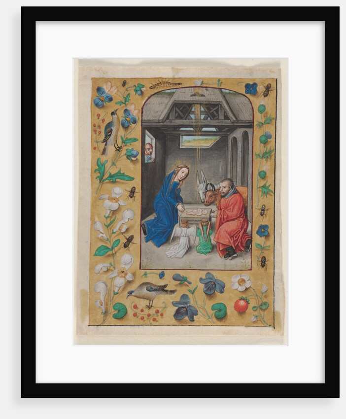 Leaf Excised from a Book of Hours: The Nativity, c. 1480 by Master of the First Prayerbook of Maximillian