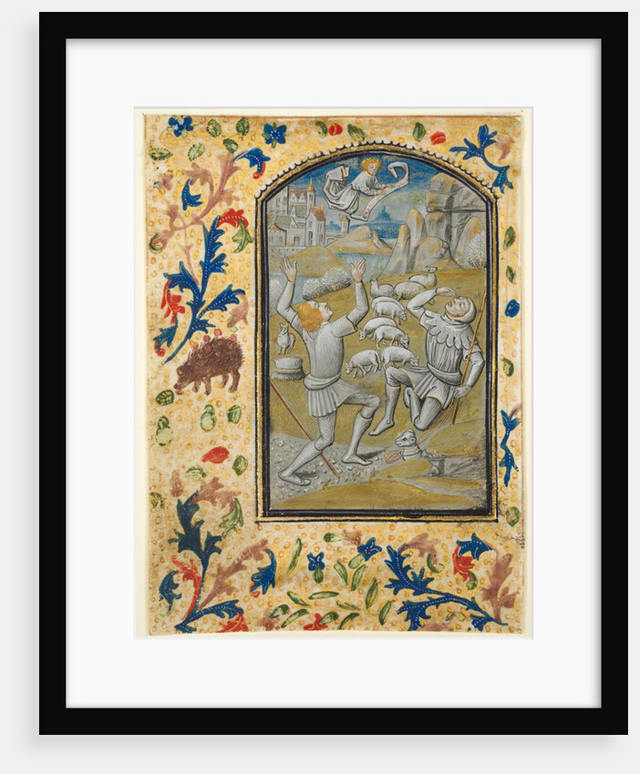 Leaf from a Book of Hours: Coronation of the Virgin, c. 1470-1480 by Guillaume Vrelant