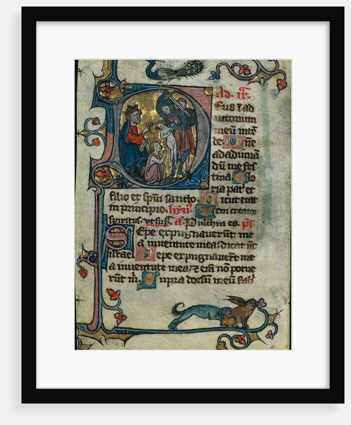 Leaf from a Book of Hours: Initial D: Massacre of the Innocents, early 1300s by Unknown