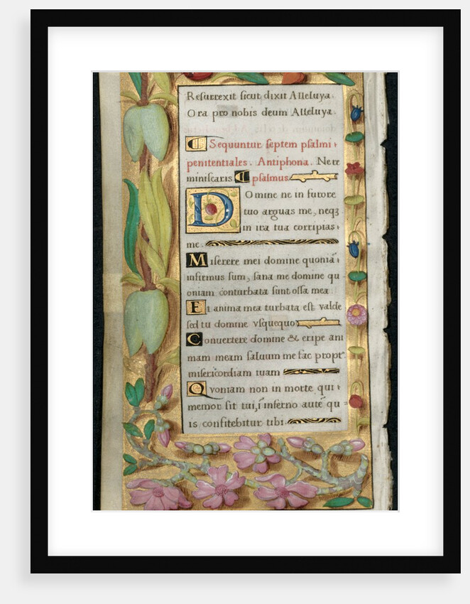 Leaf from a Book of Hours: Penitential Psalms, c. 1530-1535 by Noël Bellemare