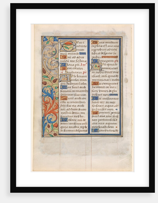 Leaf from a Book of Hours: Text with Illustrated Border, c. 1510 by Unknown