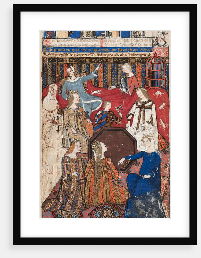 Leaf from a Cocharelli Treatise on the Vices: Accidia and Her Court, c. 1330-40 by Unknown