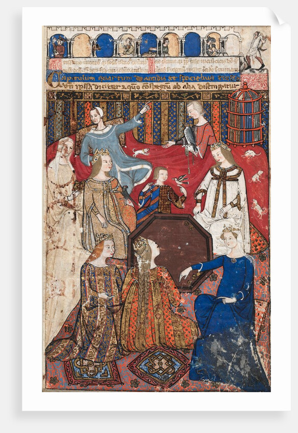 Leaf from a Cocharelli Treatise on the Vices: Accidia and Her Court, c. 1330-40 by Unknown