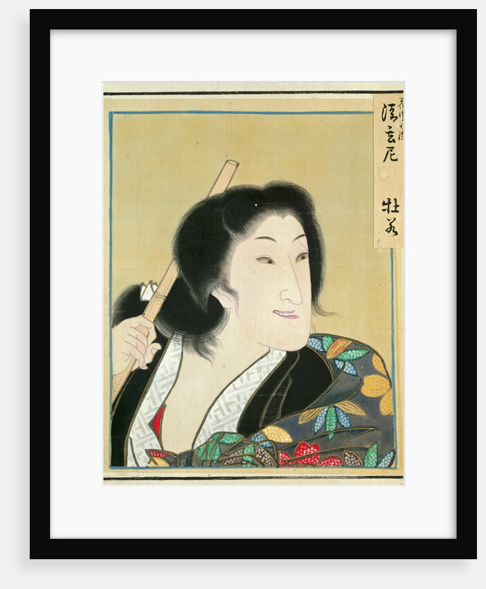 Leaf from Album of Actor Portraits, c. 1790-1810 by Shorakusai