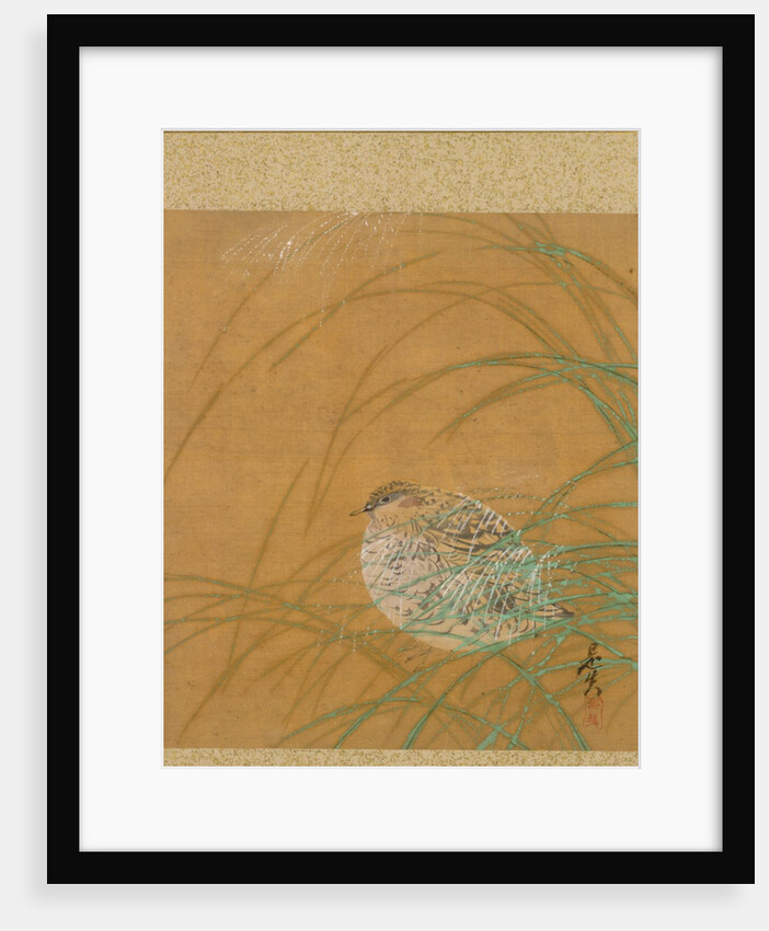 Leaf from Album of Seasonal Themes: Shoreline with Birds, 1847 by Shibata Zeshin