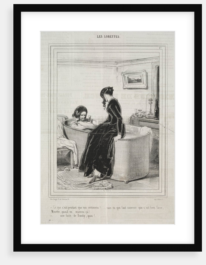 Les Lorettes, 1842 by Paul Gavarni