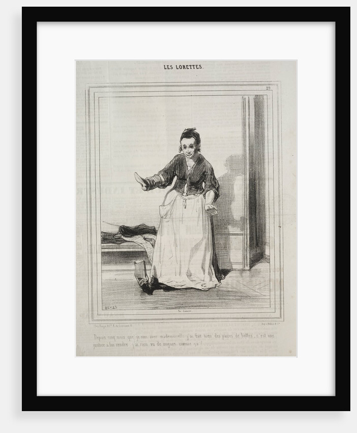 Les Lorettes, 1842 by Paul Gavarni