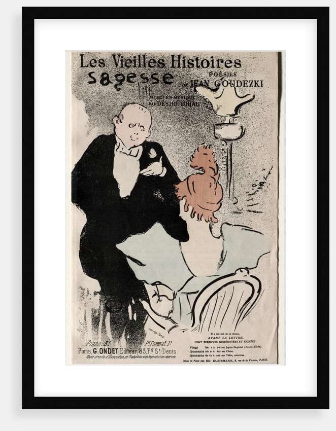 Les Vieilles histoires: Sagesse, 1893 by Henri de Toulouse-Lautrec