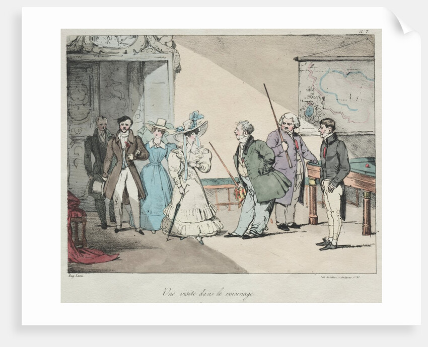 Life of the Chateau: A Visit in the Neighborhood, 1828 by Eugène Louis Lami