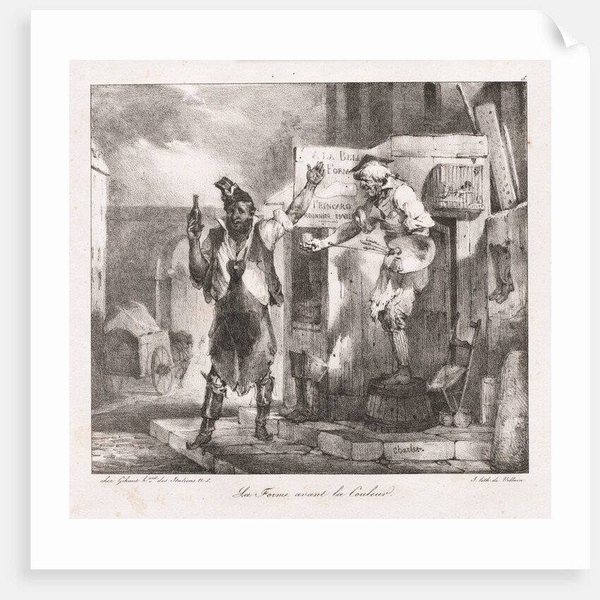 Lithographic Sketches by Charlet: Form before Color, 1823 by Nicolas Toussaint Charlet; Villain