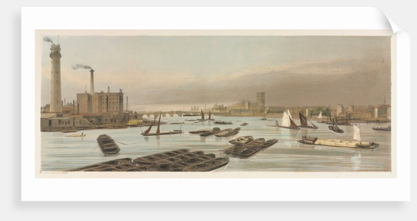 London As It Is: Westminster, from Waterloo Bridge, 1842 by Thomas Shotter Boys