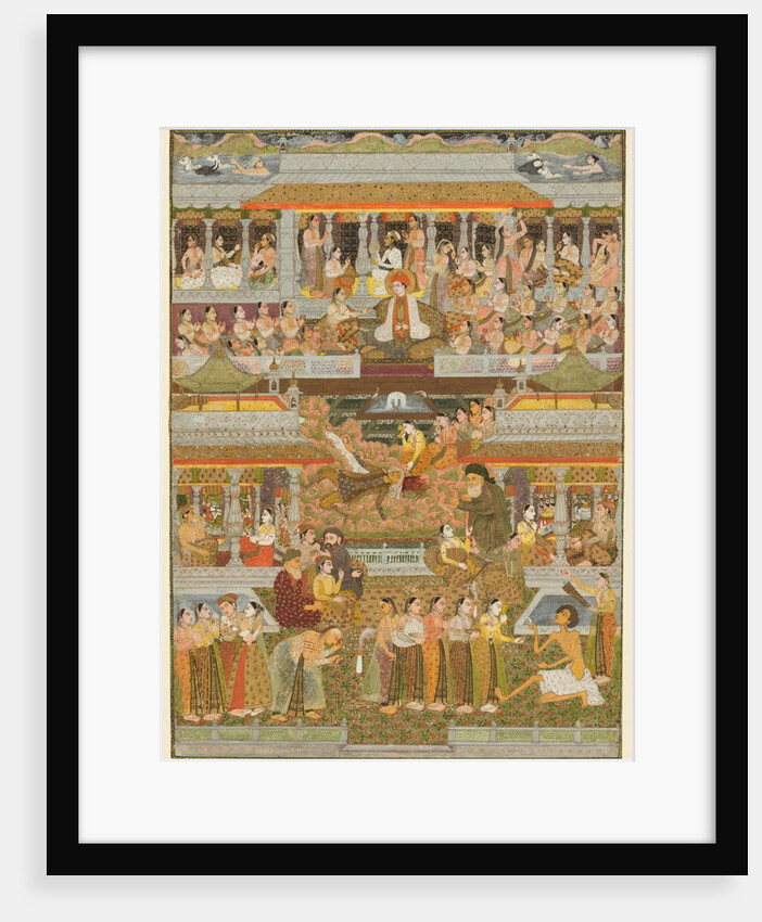Lovers and beloveds: A composite of scenes from Persian, Urdu, and Sanskrit literature, c. 1735 by Chitarman II