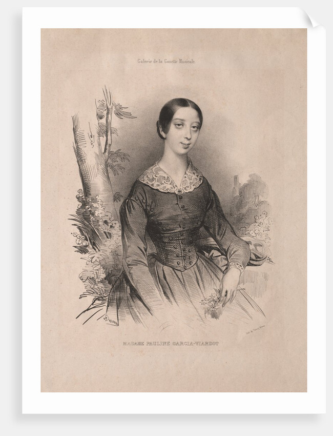 Madam Pauline Garcia-Viardot, 1840 by Achille Devéria