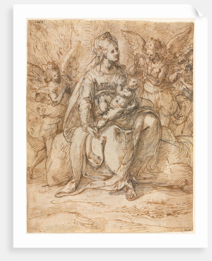 Madonna and Child with Angels, late 1500s by Aurelio Luini
