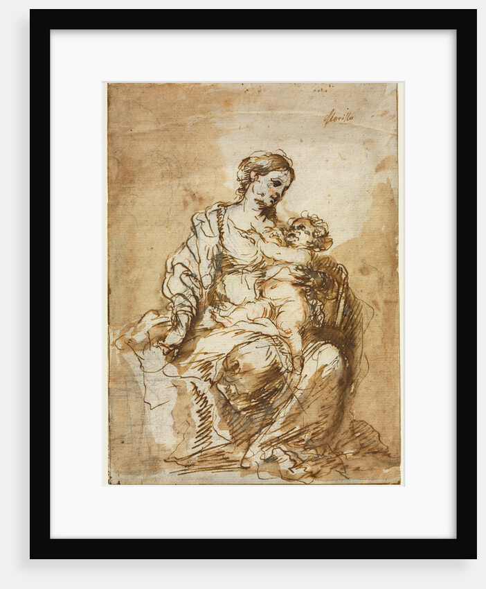 Madonna Nursing the Christ Child, c. 1670 by Bartolomé Esteban Murillo