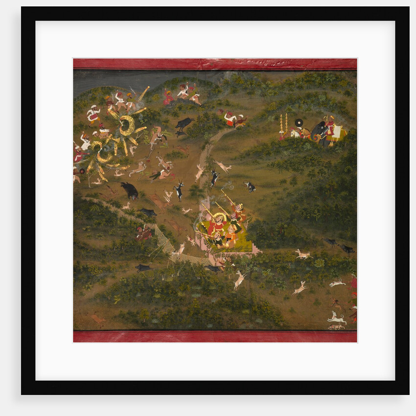 Maharaja Jagat Singh Hunting, 1734-1751 by Unknown