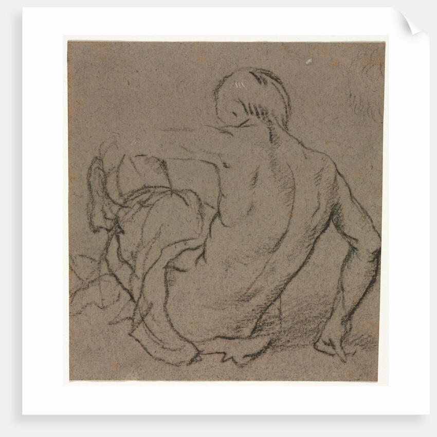Man Seated on the Ground, Seen from Behind, 1500s by Unknown