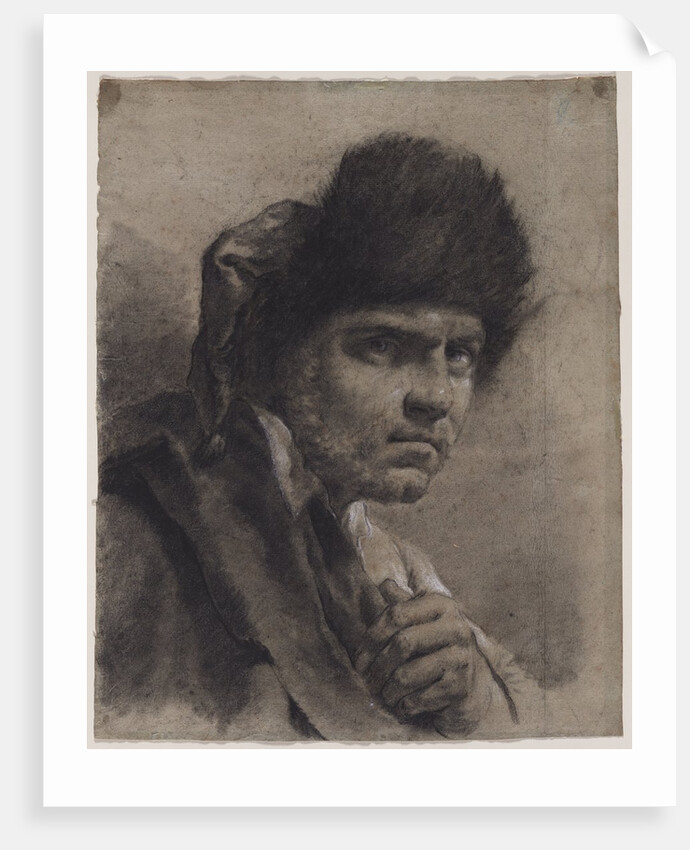 Man with a Fur Cap, c. 1730/40s by Giovanni Battista Piazzetta